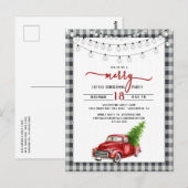 Invitation à la fête de Noël du Camion Rouge vinta (Devant / Derrière)