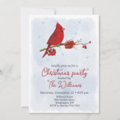 Invitation à la fête de Noël du cardinal rouge (Devant)