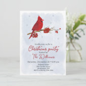 Invitation à la fête de Noël du cardinal rouge (Debout devant)