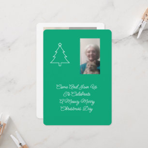 Invitation à la fête de Noël du chat