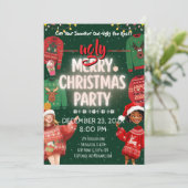 Invitation à la fête de Noël du pull moche (Debout devant)