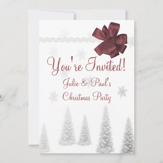 Invitation à la fête de Noël du Scrapbook (Devant)
