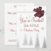Invitation à la fête de Noël du Scrapbook (Devant / Derrière)