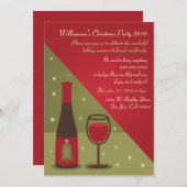 Invitation à la fête de Noël du vin (Devant / Derrière)
