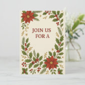 Invitation à la fête de Noël | Élégant (Debout devant)