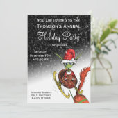 Invitation à la fête de Noël - Elf Riding Sleigh (Debout devant)