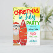 Invitation à la fête de Noël en juillet (Debout devant)
