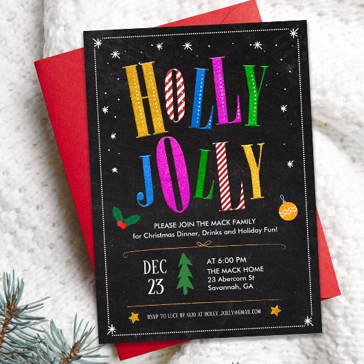 Invitation à la fête de Noël et d'hiver