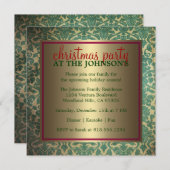 Invitation à la fête de Noël familiale (Devant / Derrière)