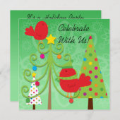 Invitation à la fête de Noël fantastique (Devant / Derrière)