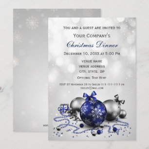 invitation à la fête de Noël festive de la marine