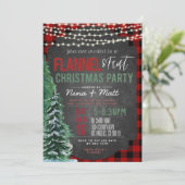 Invitation à la fête de Noël Flannel et Frost (Debout devant)