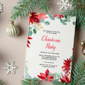 Invitation à la fête de Noël florale