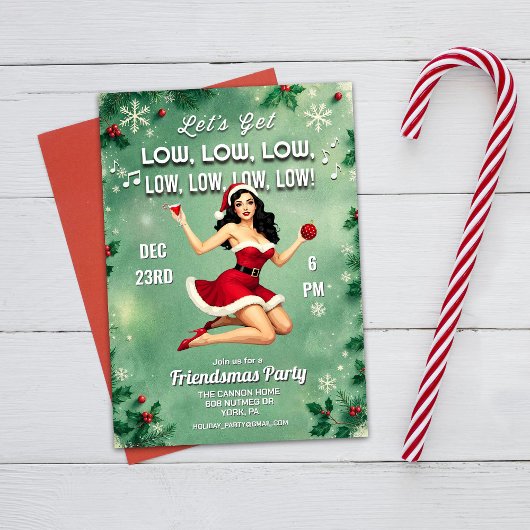 Invitation à la fête de Noël Friendsmas