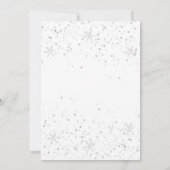 Invitation à la fête de Noël Hiver Père Noël Renne (Dos)