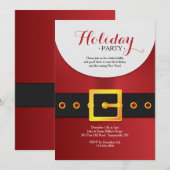 Invitation à la fête de Noël Ho Ho Ho (Devant / Derrière)