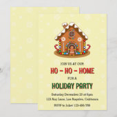 Invitation à la fête de Noël Ho-Ho-Ho (Devant / Derrière)