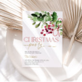Invitation à la fête de Noël Holly et Berries