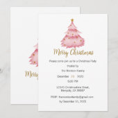 Invitation à la fête de Noël, Invitation Xmas (Devant / Derrière)