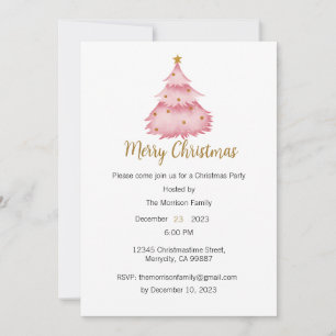 Invitation à la fête de Noël, Invitation Xmas