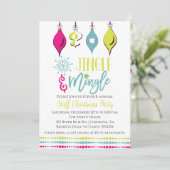 Invitation à la fête de Noël Jingle et Mingle (Debout devant)