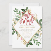 Invitation à la fête de Noël Jingle et Mingle (Devant)