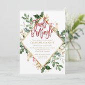 Invitation à la fête de Noël Jingle et Mingle (Debout devant)