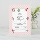 Invitation à la fête de Noël « Jingle & Mingle » – (Debout devant)