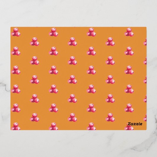 Invitation à la fête de Noël 'Mangez, buvez et soy (Verso)