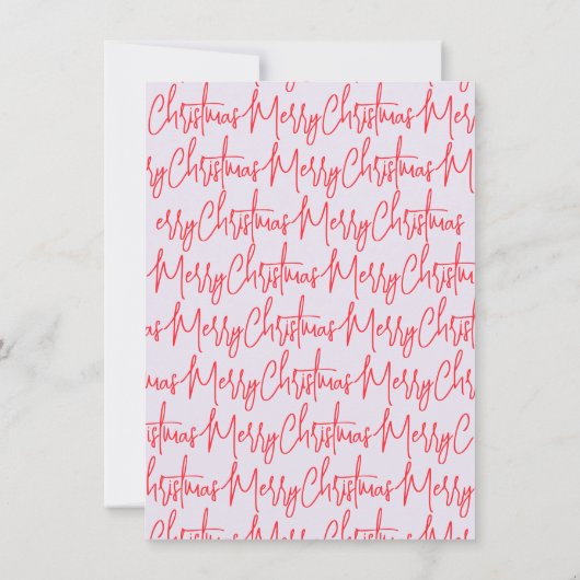 Invitation à la fête de Noël manuscrite violet (Dos)