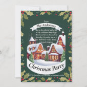 Invitation à la fête de Noël Mignonne Festive (Devant)