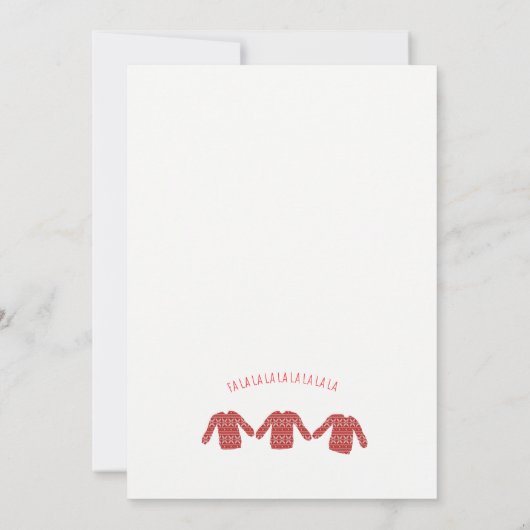 Invitation à la fête de Noël moche (Dos)