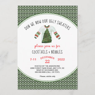Invitation à la fête de Noël moche