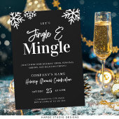 Invitation à la fête de Noël moderne de l'entrepri