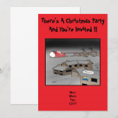 Invitation à la fête de Noël : Naughty ou Nice (Devant / Derrière)