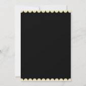 Invitation à la fête de Noël - Noir & Or (Dos)