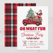 Invitation à la fête de Noël, Oh quel plaisir invi (Devant / Derrière)