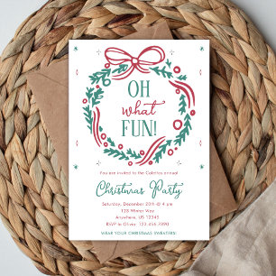 Invitation à la fête de Noël « Oh quelle joie »