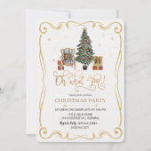 Invitation à la fête de Noël Oh What Fun (Devant)