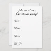 Invitation à la fête de Noël - Père Noël et enfant (Dos)