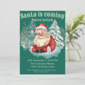 Invitation à la fête de Noël Père Noël Waterco (Debout devant)