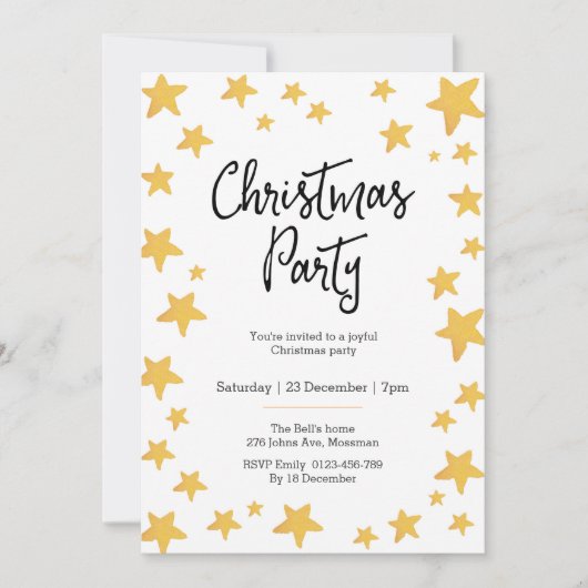 Invitation à la fête de Noël| Pingouin mou (Devant)