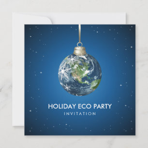 Invitation à la fête de Noël Planète Terre