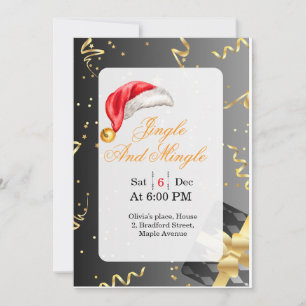 Invitation à la fête de Noël pour célibataires et