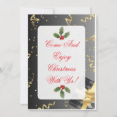 Invitation à la fête de Noël pour célibataires et  (Dos)