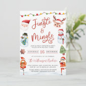 Invitation à la fête de Noël pour enfants (Debout devant)