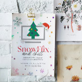 Invitation à la fête de Noël pour enfants