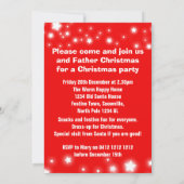 Invitation à la fête de Noël pour enfants Père Noë (Dos)