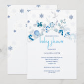 Invitation à la fête de Noël pour garçon (Devant / Derrière)