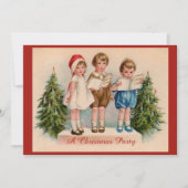 Invitation à la fête de Noël pour les enfants en c (Devant)